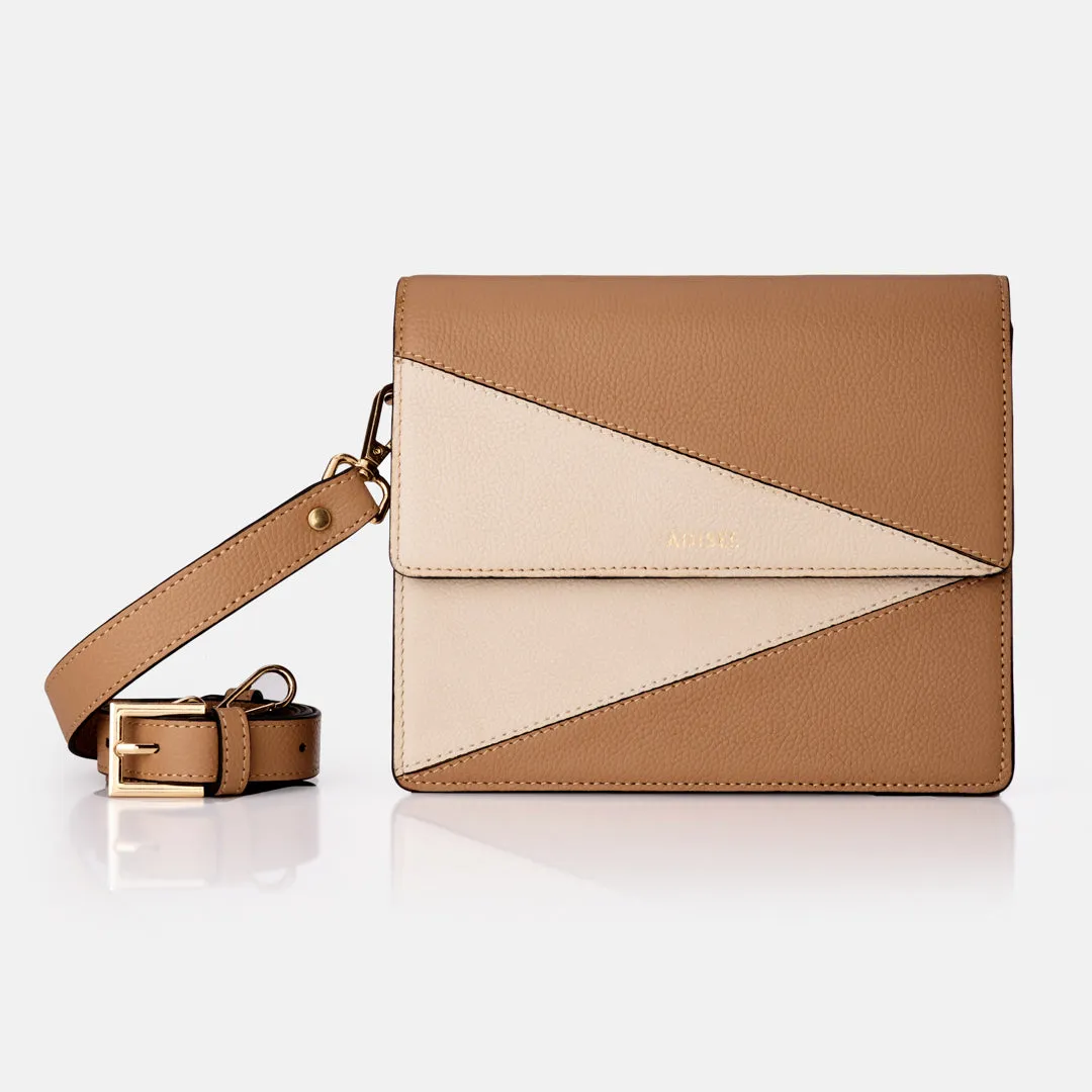 Adisee Diana Beige Sling And Cross Bags