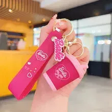 Barbie Sippy Cup 3D Keychain