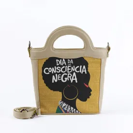 Beige Top Handle Handbag Consciencia Negra