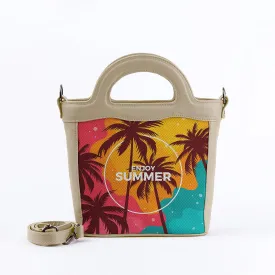 Beige Top Handle Handbag Enjoy Summer