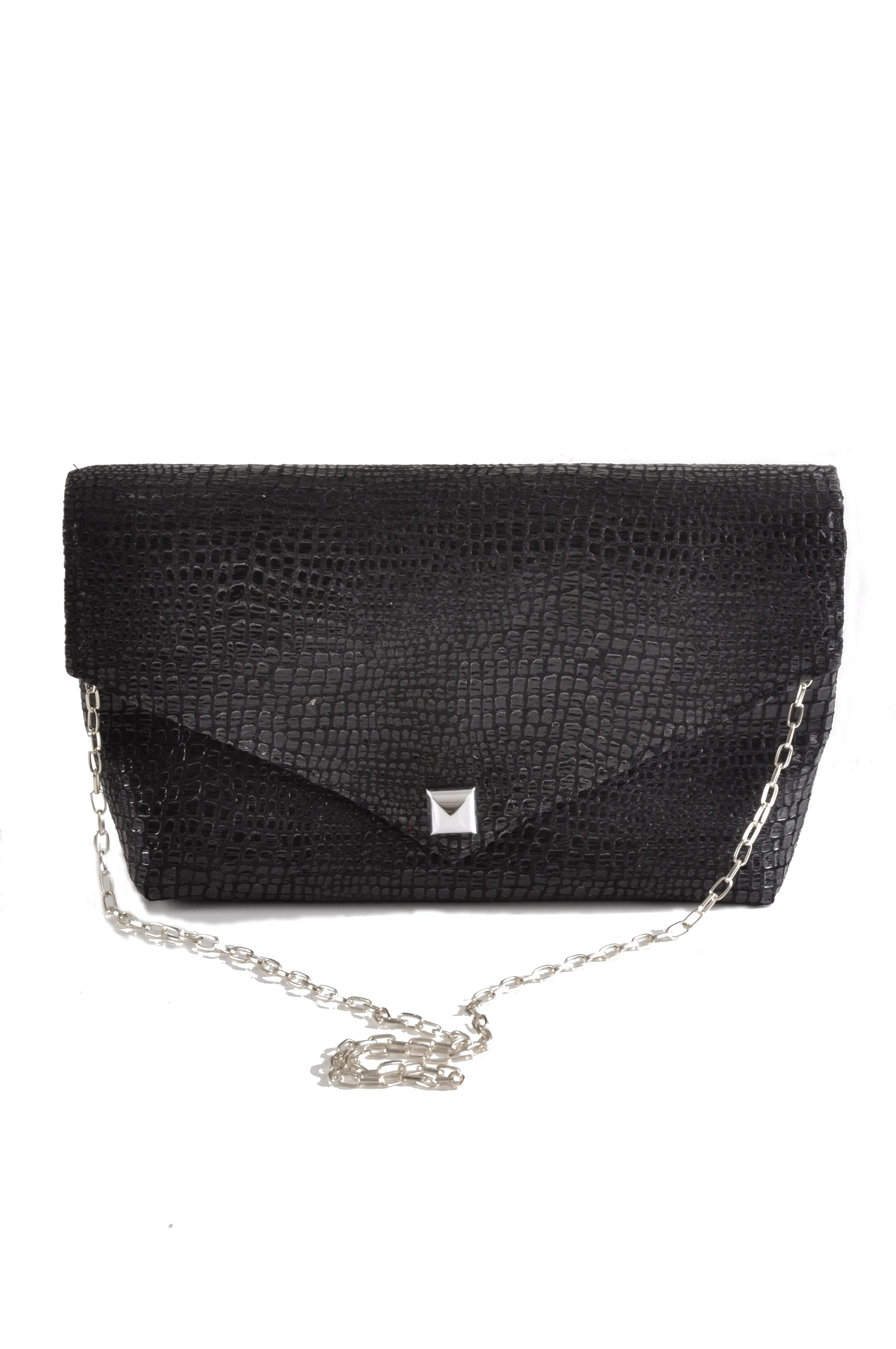 Boa Black envelope clutch
