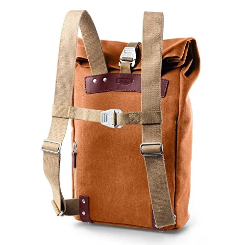 Brooks England Pickwick Day Pack, Goose Beak/Maroon, Small/12 L