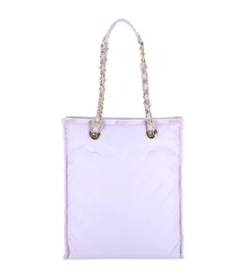 Chain North/South Tote Hyacinth Quilt