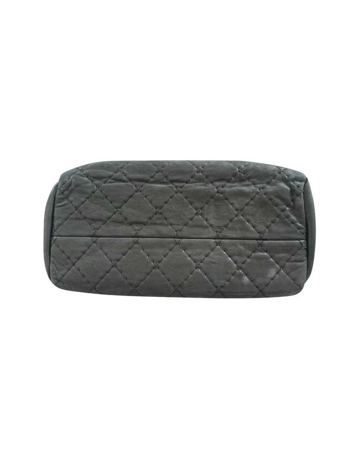 Chanel Just Mademoiselle Mini Bowler Bag in Iridescent Black Leather