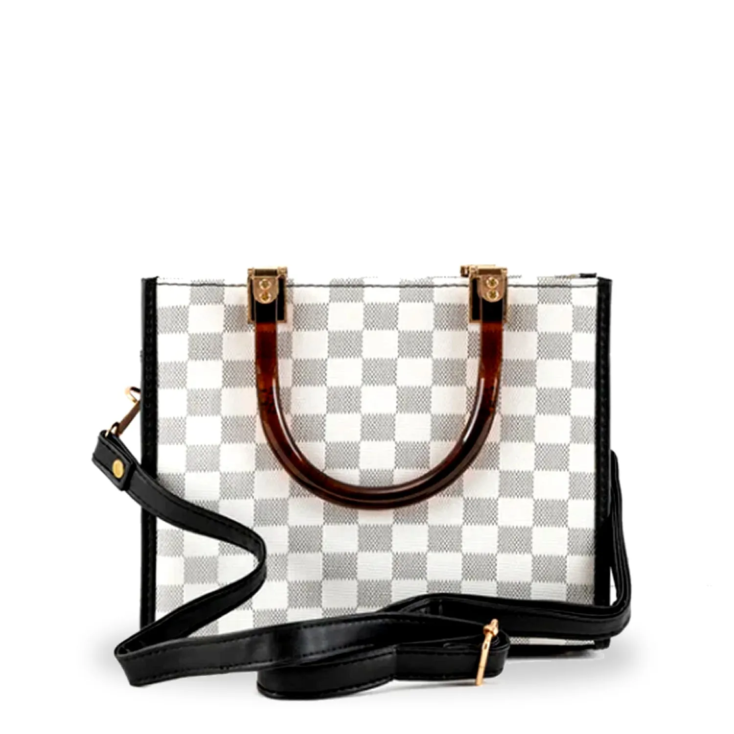 Checkmate Bag - White