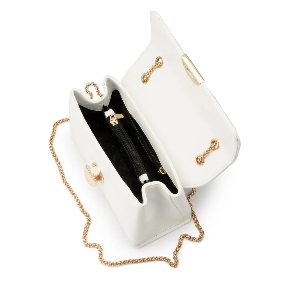 Cressida White Quilted Shoulder Bag