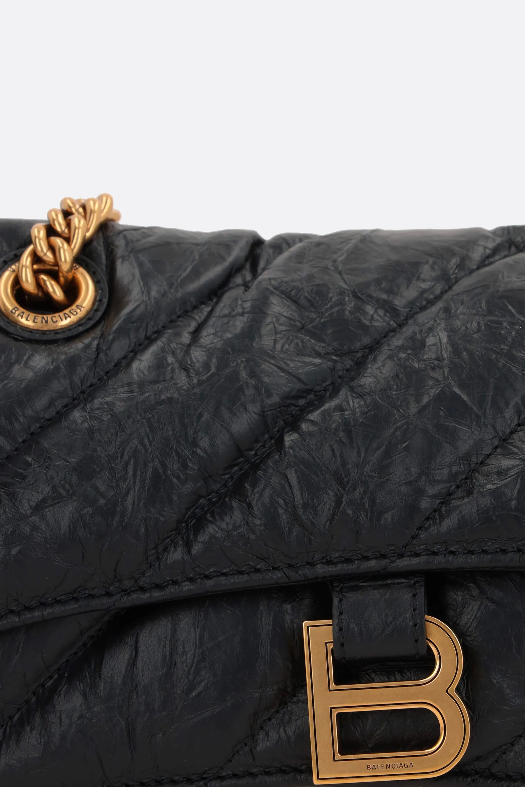 Diamond Quilted Leather Chain Bag