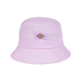 DICKIES CLASSIC LABEL BUCKET HAT - PINK/WHITE
