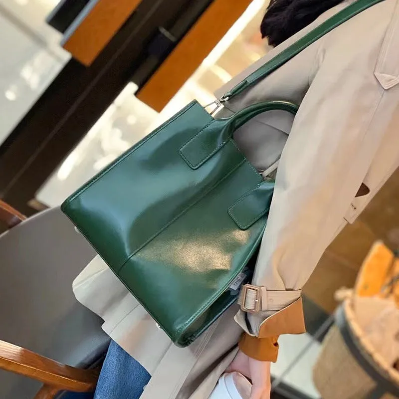 Fashion Genuine Leather Crossbody Handbag