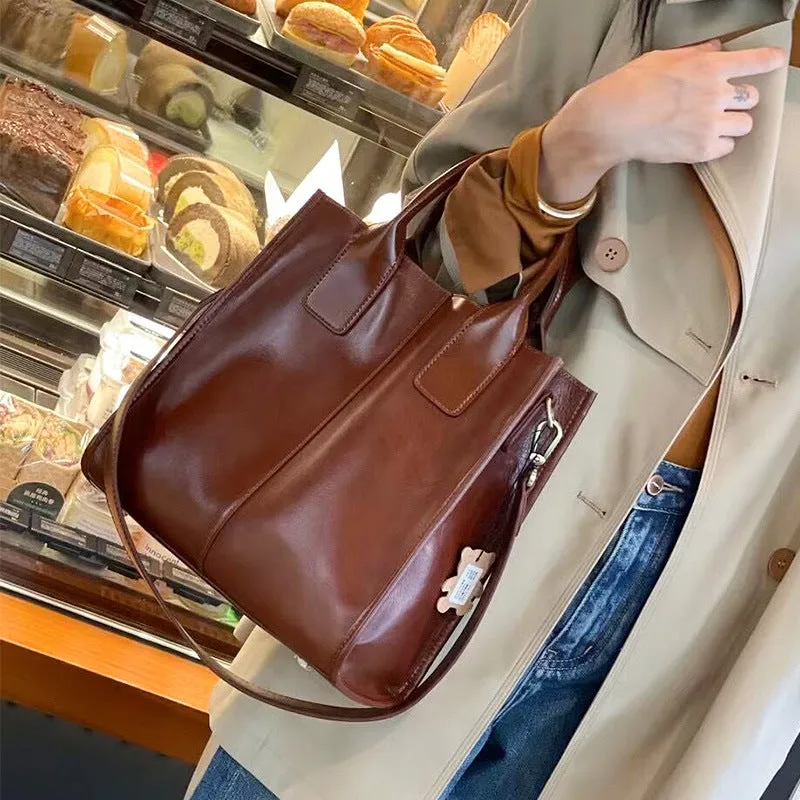 Fashion Genuine Leather Crossbody Handbag