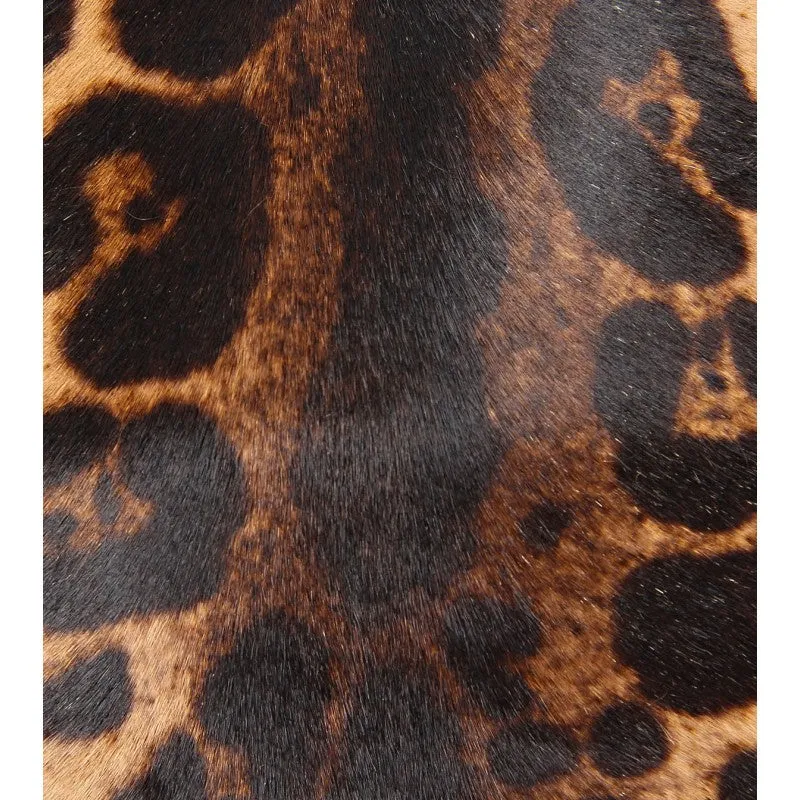 Gucci Leather jaguar print clutch bag