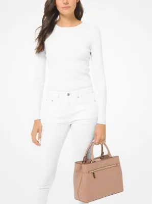 Hailee Large Saffiano Leather Satchel