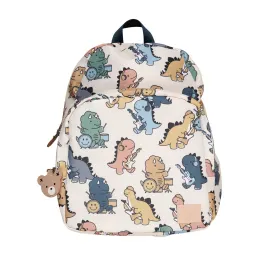 Huxbaby Dino Band Backpack - Almond Milk