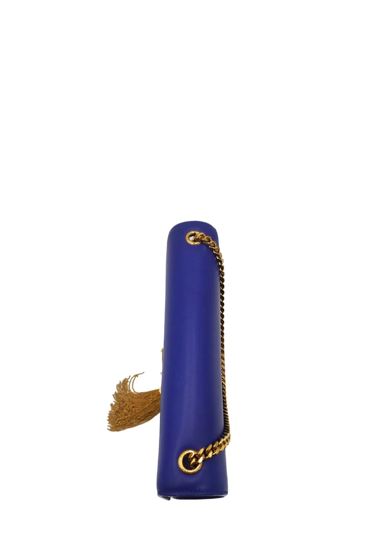 Leather Medium Kate Monogram Tassel Chain Bag With Tassel Blue