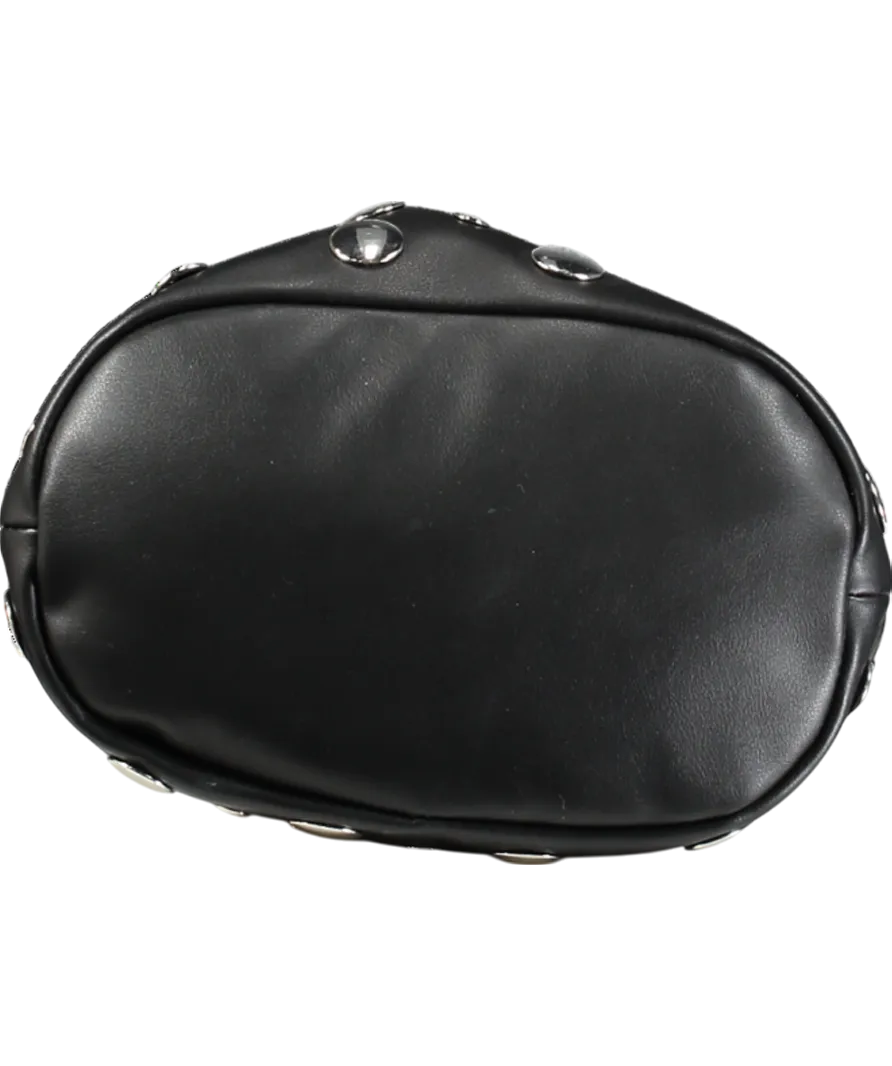 lefties Black Studded Bucket Bag One Size