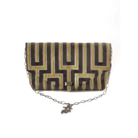 Maze Grey envelope clutch