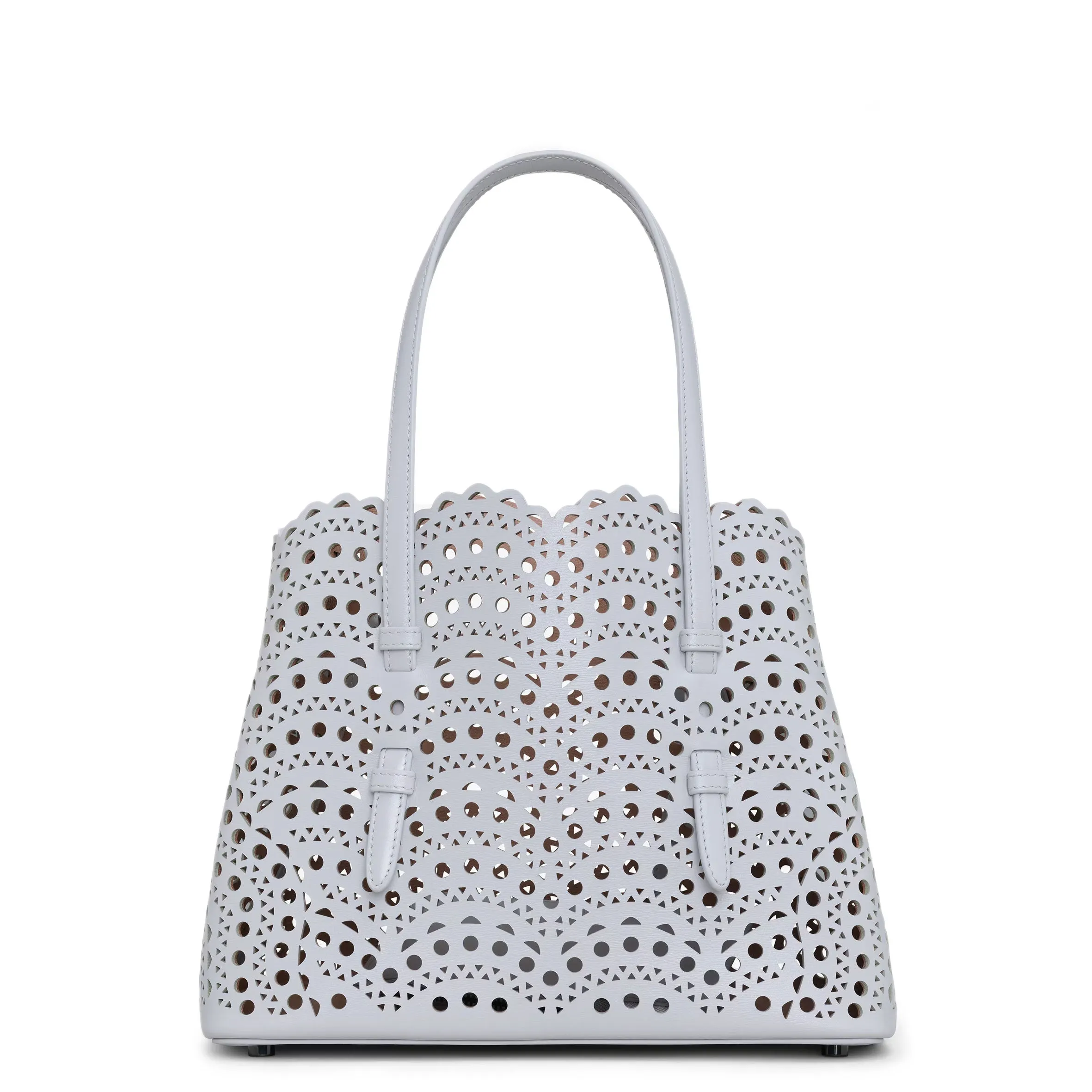 Mina 25 Wave Lux Calfskin, Gris Perle