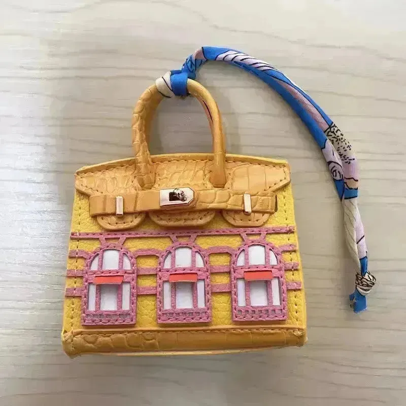 Mini Leather Bag Keychains