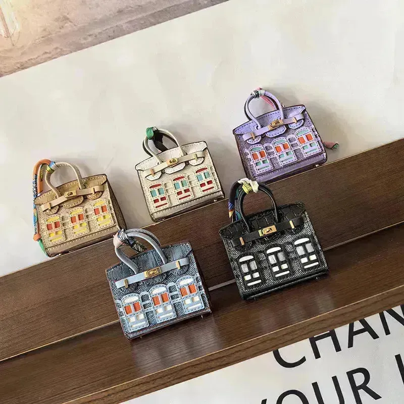 Mini Leather Bag Keychains