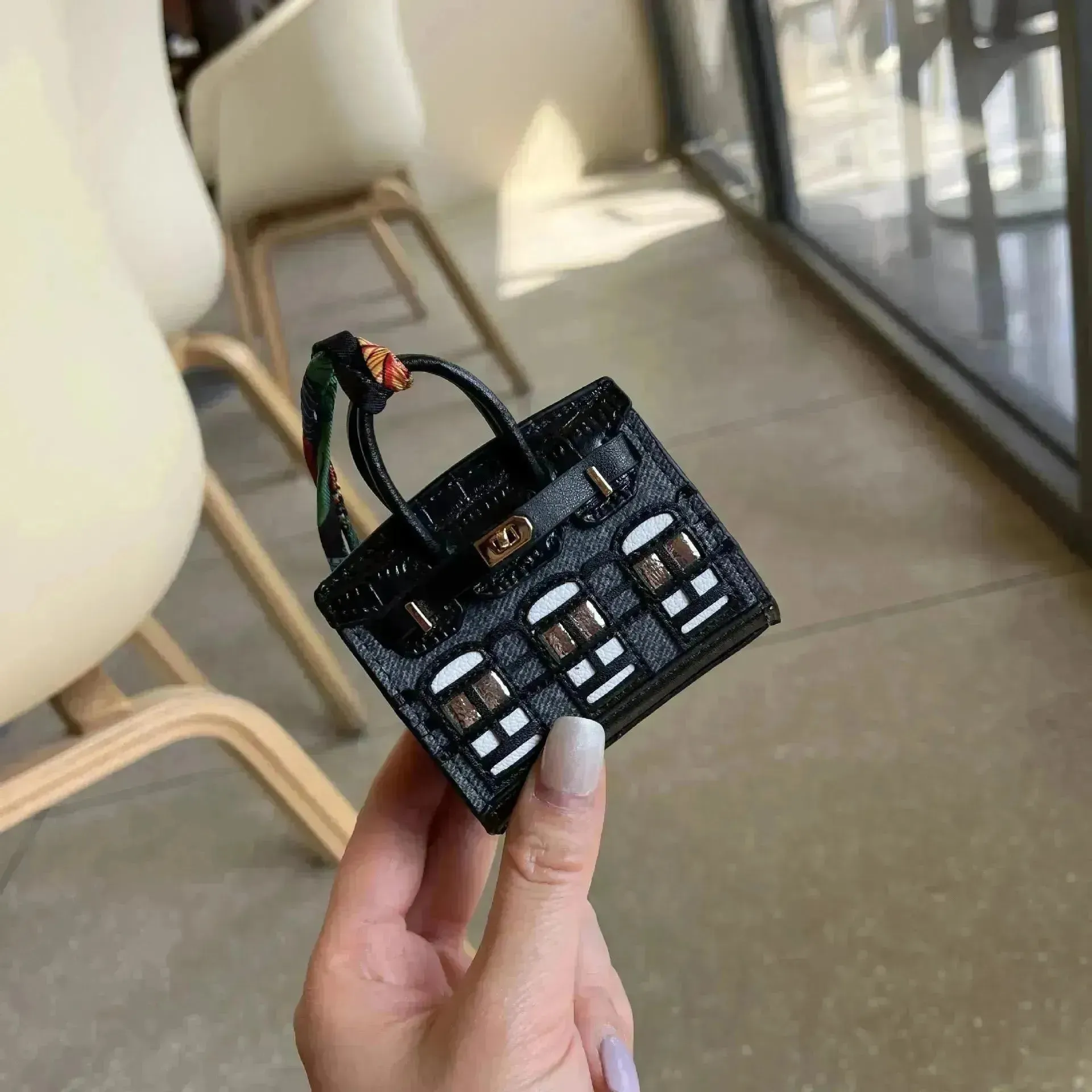 Mini Leather Bag Keychains