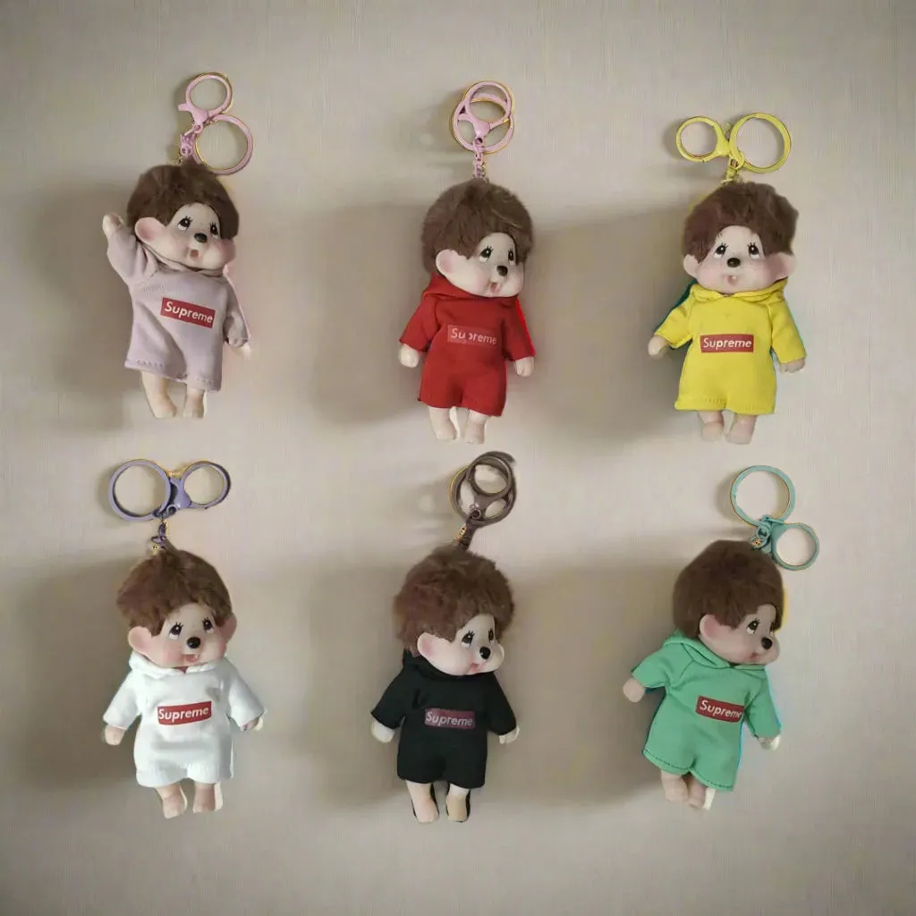 Monchhichi Hooded Silicon Keychain