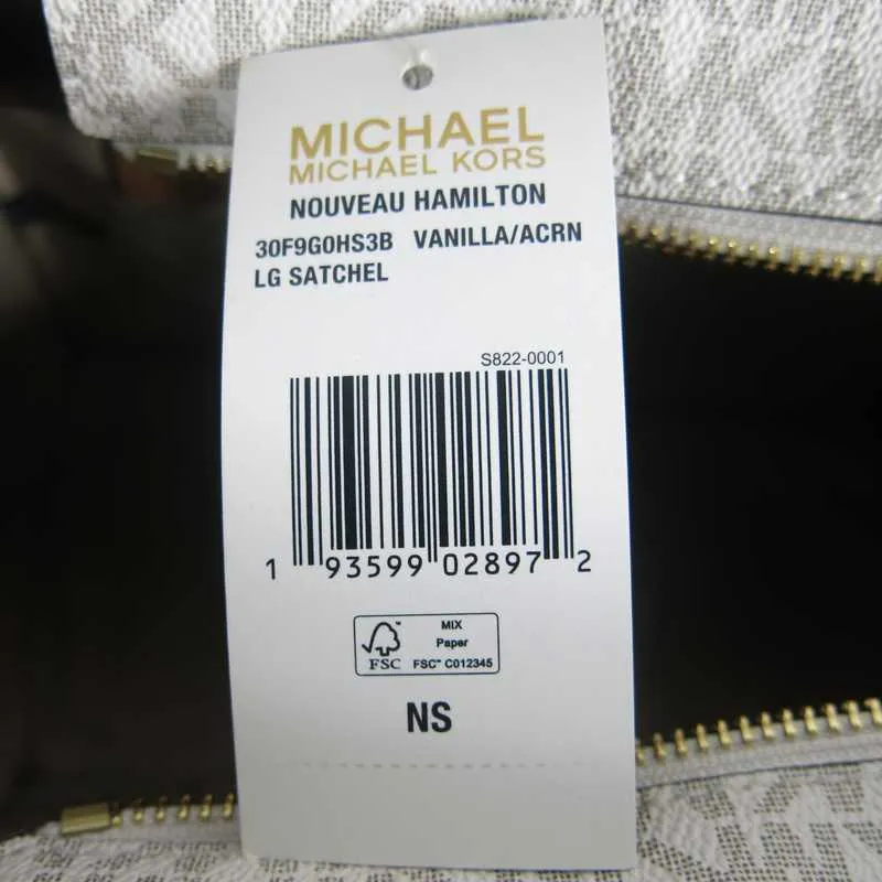 Nouveau Hamilton Large Logo and Leather Satchel