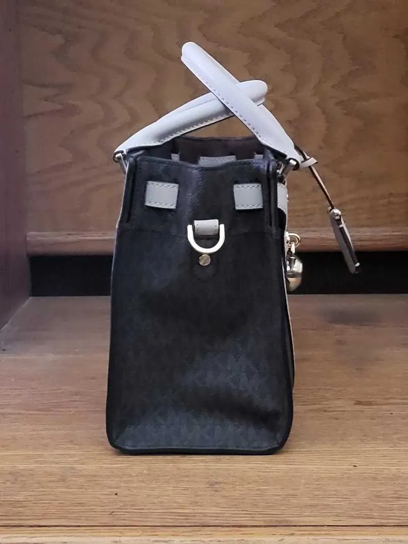 Nouveau Hamilton Small Logo and Leather Satchel