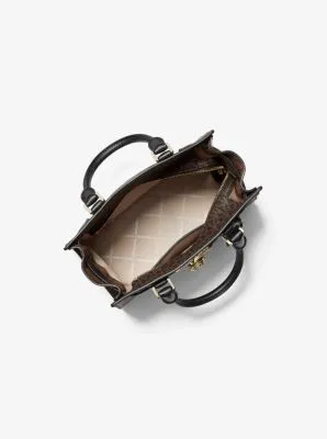Nouveau Hamilton Small Logo and Leather Satchel