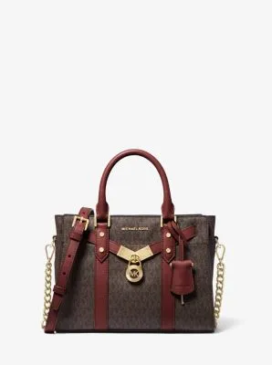 Nouveau Hamilton Small Logo and Leather Satchel