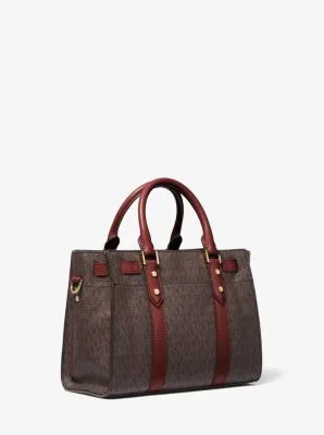 Nouveau Hamilton Small Logo and Leather Satchel