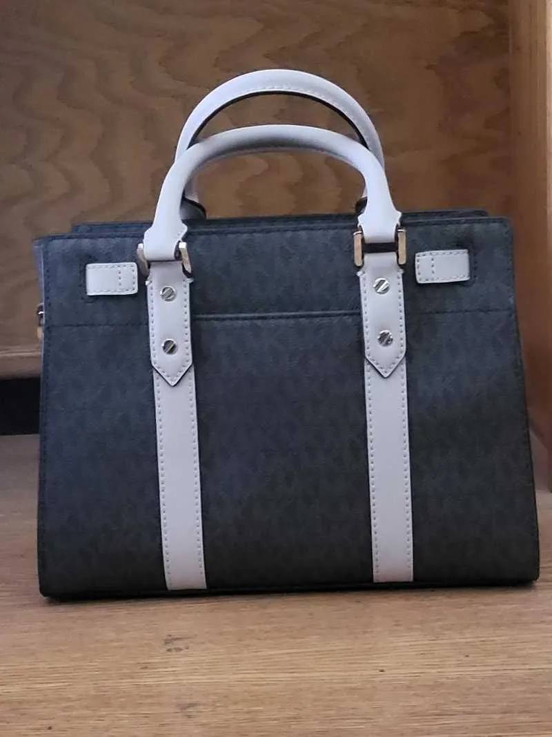 Nouveau Hamilton Small Logo and Leather Satchel