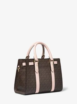 Nouveau Hamilton Small Logo and Leather Satchel