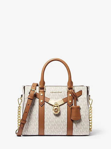 Nouveau Hamilton Small Logo and Leather Satchel