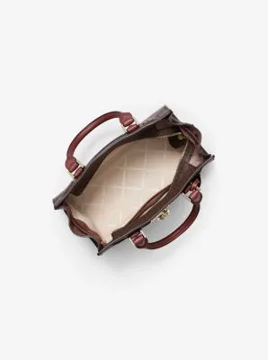 Nouveau Hamilton Small Logo and Leather Satchel