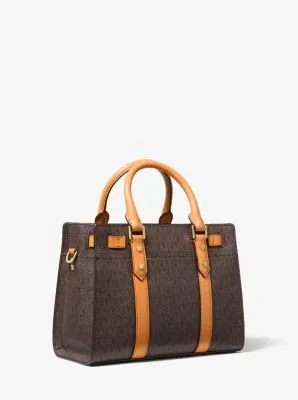 Nouveau Hamilton Small Logo and Leather Satchel