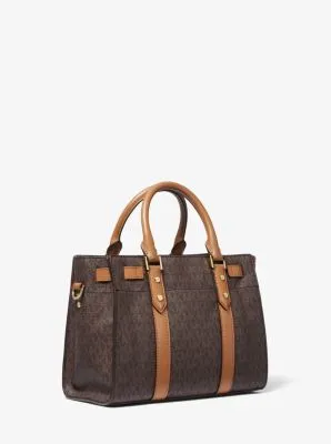 Nouveau Hamilton Small Logo and Leather Satchel