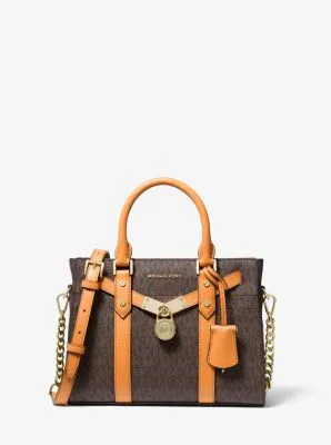 Nouveau Hamilton Small Logo and Leather Satchel