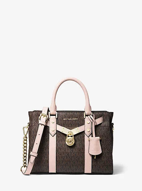 Nouveau Hamilton Small Logo and Leather Satchel