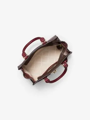 Nouveau Hamilton Small Logo and Leather Satchel