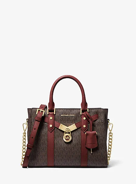Nouveau Hamilton Small Logo and Leather Satchel