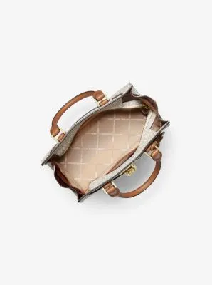 Nouveau Hamilton Small Logo and Leather Satchel