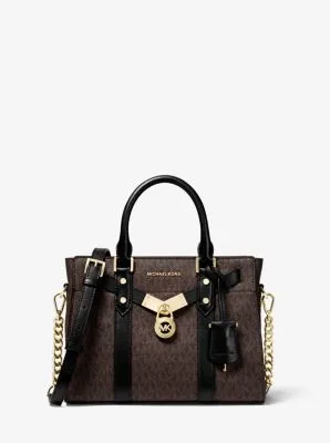 Nouveau Hamilton Small Logo and Leather Satchel