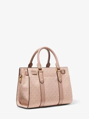 Nouveau Hamilton Small Logo and Leather Satchel