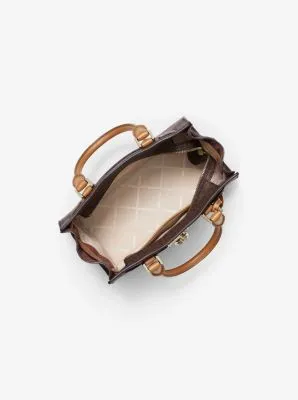 Nouveau Hamilton Small Logo and Leather Satchel