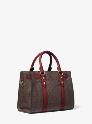Nouveau Hamilton Small Logo and Leather Satchel