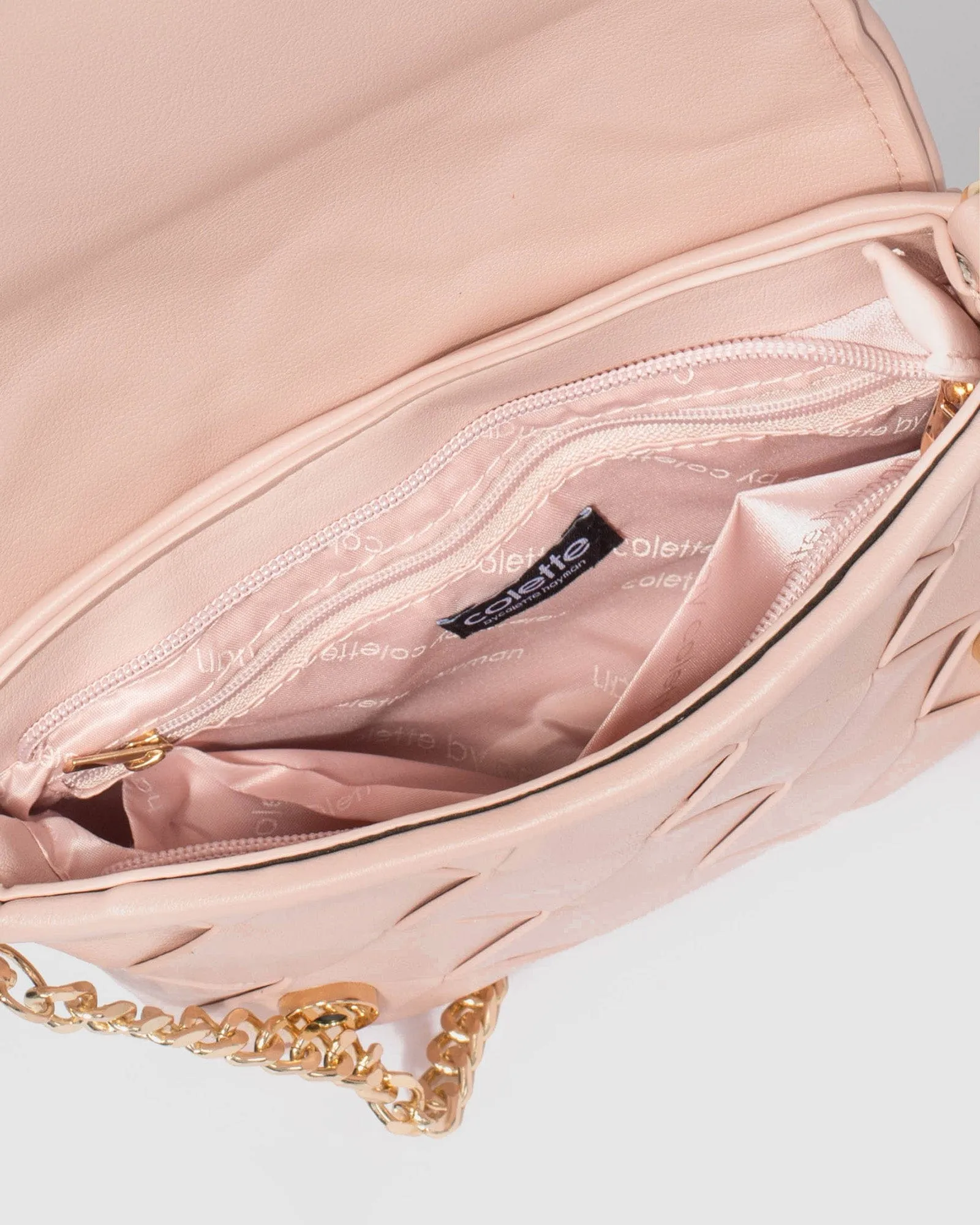 Pink Ailani Quilted Chain Bag