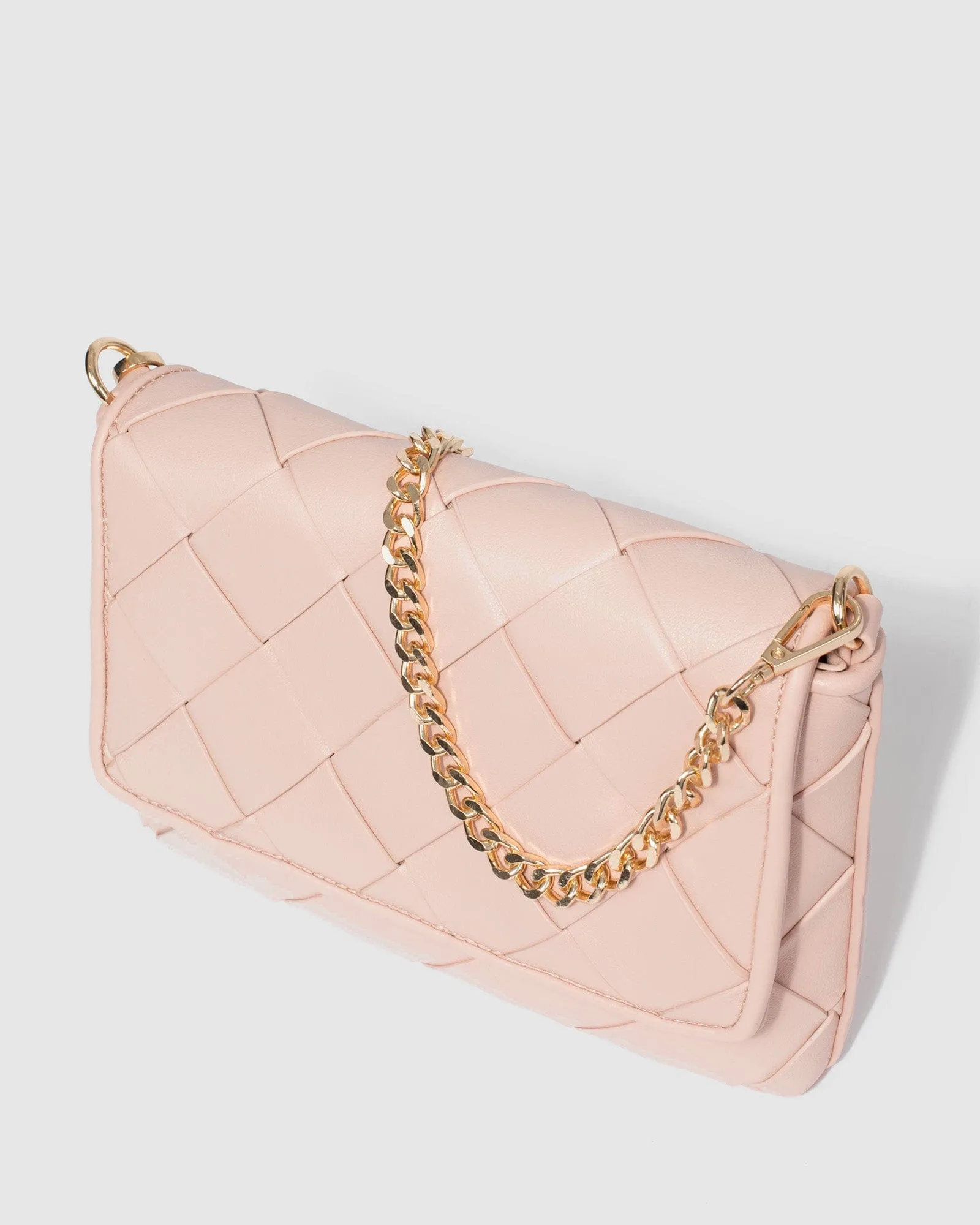 Pink Ailani Quilted Chain Bag