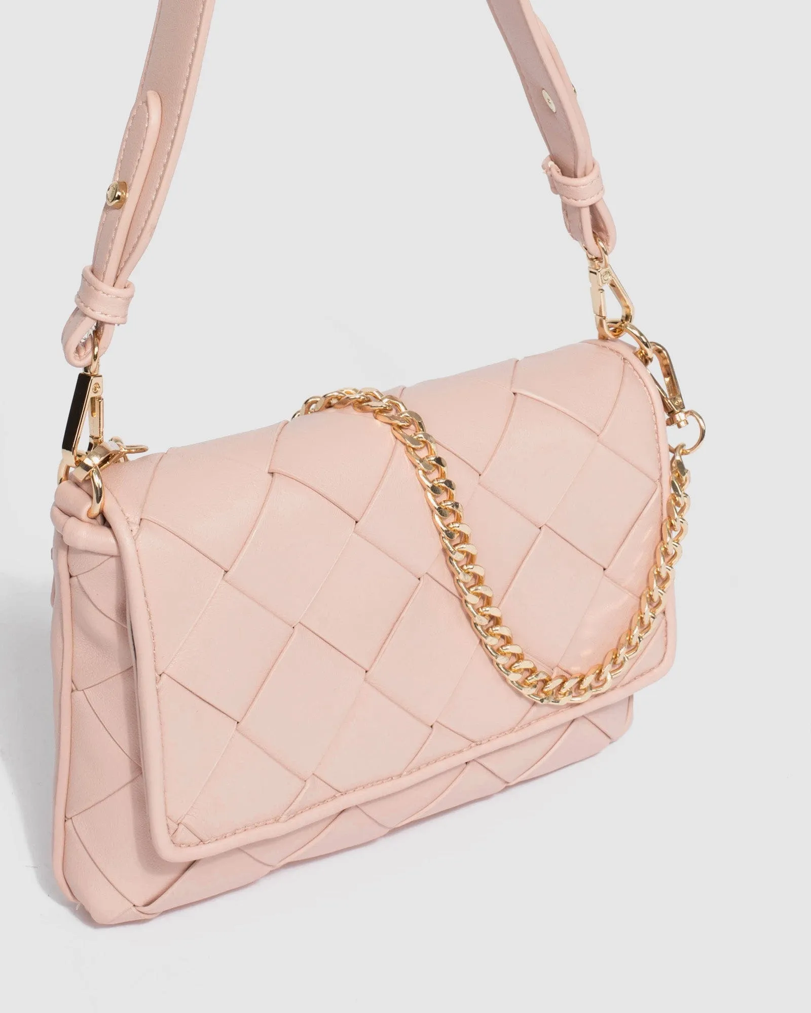 Pink Ailani Quilted Chain Bag