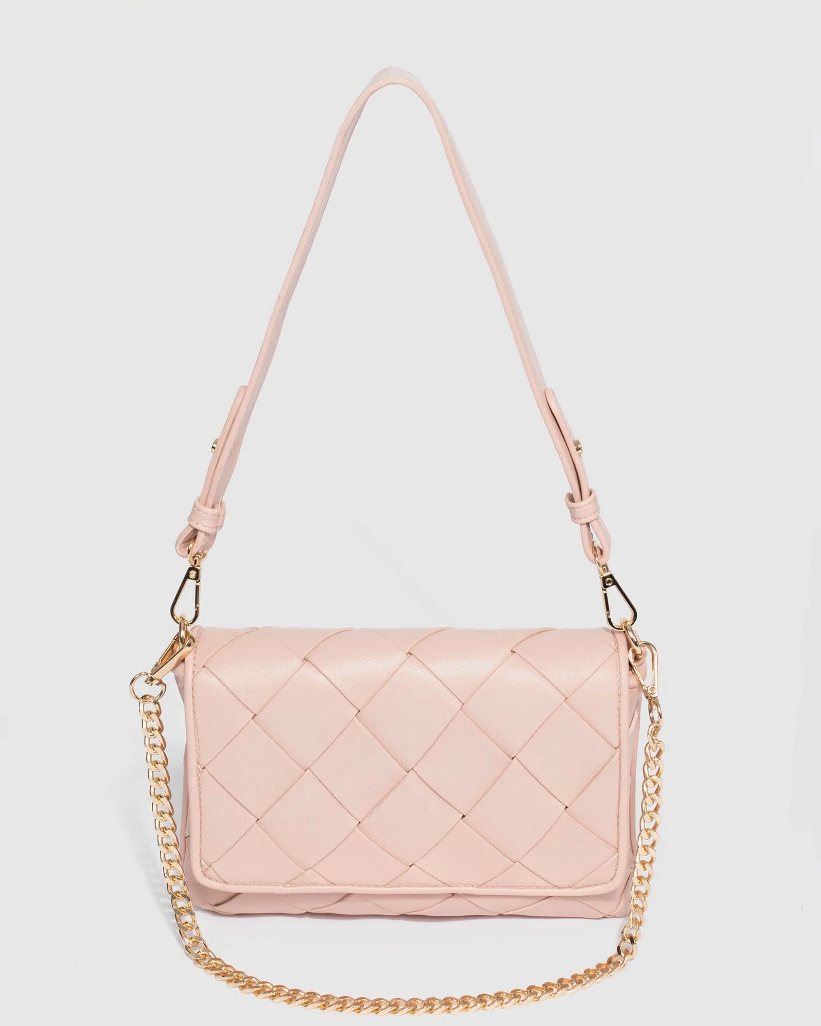 Pink Ailani Quilted Chain Bag
