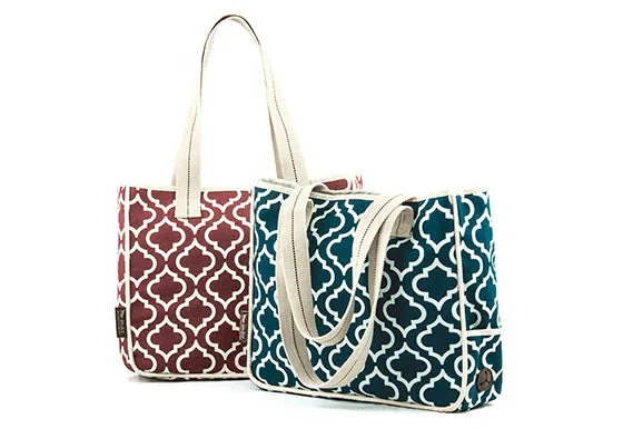 P.L.A.Y. Moroccan Dog Walking Totes: Marsala